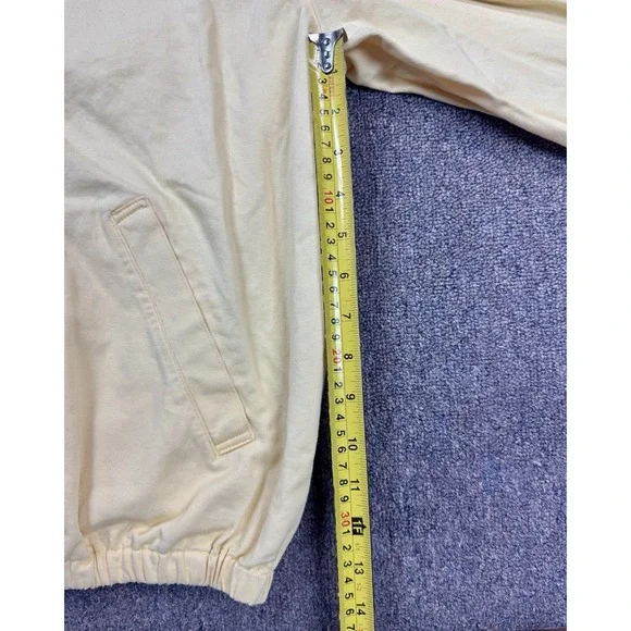 Vintage Polo Ralph Lauren Made In USA Men's Harrington Zip Yellow Jacket Size XL